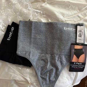 2 pair of thong shape wear by BEBE Large